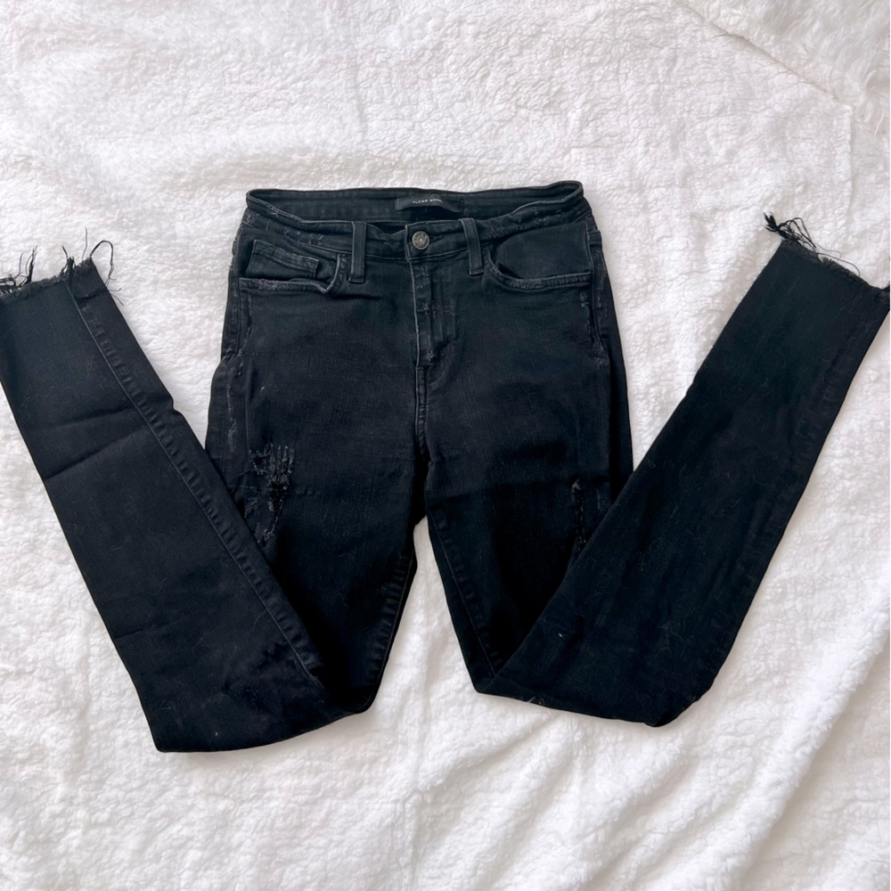 Flying Monkey Distressed Black Jean
